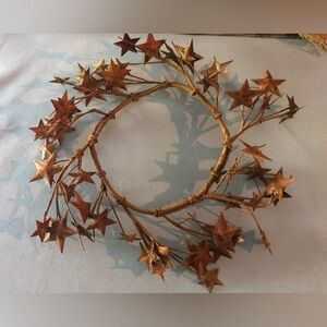 Rusty Star Candle Ring